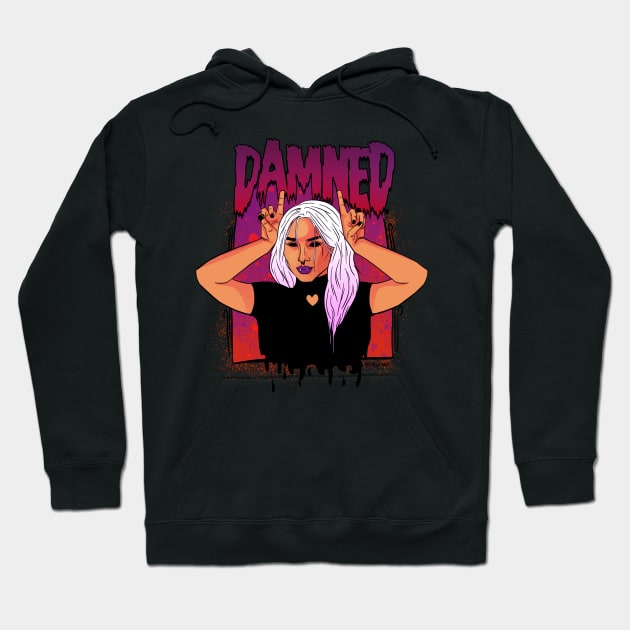 Damned Girl Hoodie by @akaluciarts